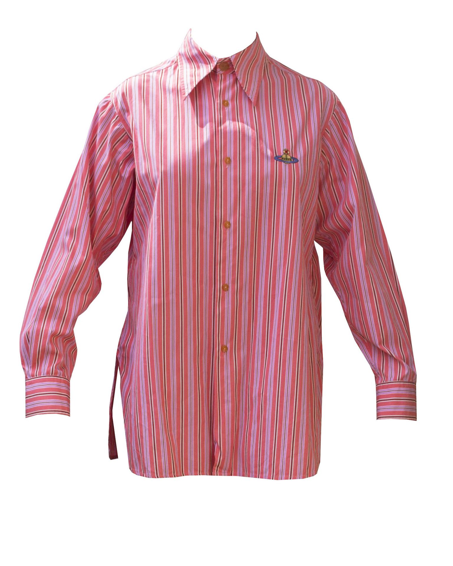 Null 薇薇安-韦斯特伍德

PAJAMAS 衬衫



描述。

条纹棉质睡衣衬衫。粉红色的背景，其他条纹中带有一些茄子色。胸前绣有Orb标志。 90年代初&hellip;