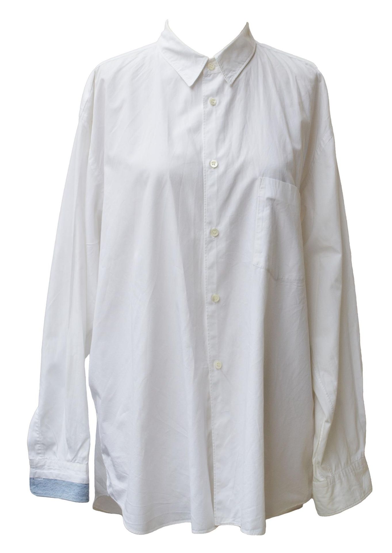 Null Comme Des Garcon Homme Plus

经典衬衫



描述。

这款衬衫采用白色棉布，胸前有贴袋，右袖口有牛仔布插片。80年代在日&hellip;