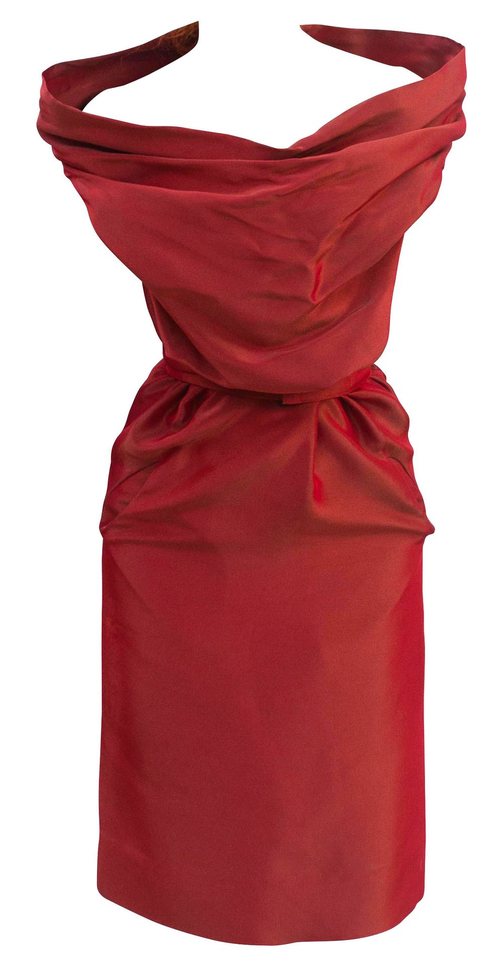 Null 薇薇安-韦斯特伍德

环形紧身胸衣裙



描述。

红色和金色的卢勒克斯编织布制成的带环领和腰带的紧身胸衣连衣裙，侧面有口袋，长度及膝，内侧有夹板紧&hellip;