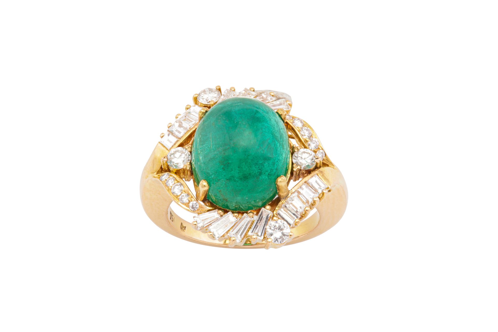 An emerald and diamond cluster ring An emerald and diamond cluster ring The oval&hellip;