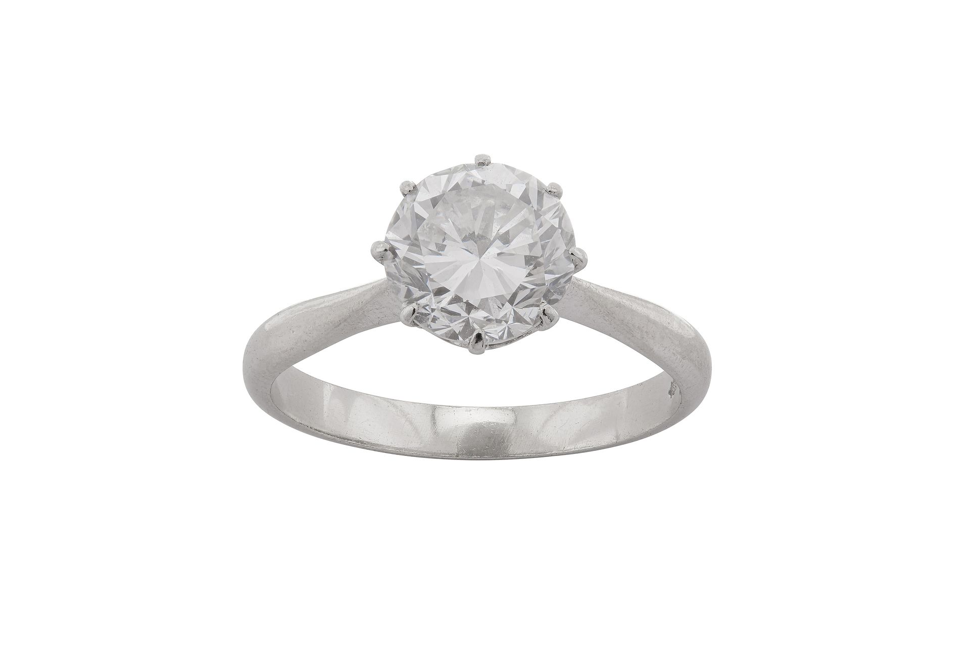 A diamond single-stone ring A diamond single-stone ring The brilliant-cut diamon&hellip;