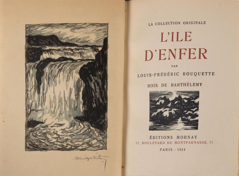 Null ROUQUETTE (Louis Frédéric). L'Île d'enfer. Paris, Éditions Mornay, 1924. In&hellip;