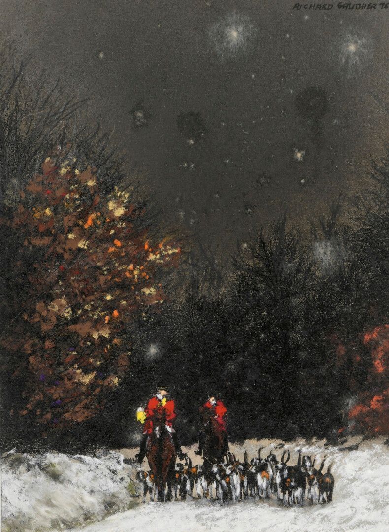 Richard GAUTHIER Richard GAUTHIER

Return from a hunt under the snow

Gouache, s&hellip;