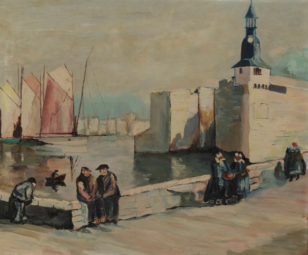Ecole Moderne MODERN school

Breton Port

Oil on panel.

33,5 x 40 cm