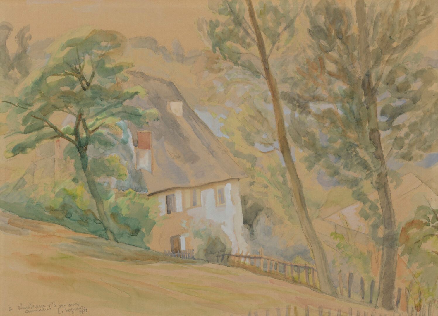 Louis SOGNOT (1892-1969) Louis SOGNOT (1892-1969)

Paesaggio rurale

Coppia di a&hellip;