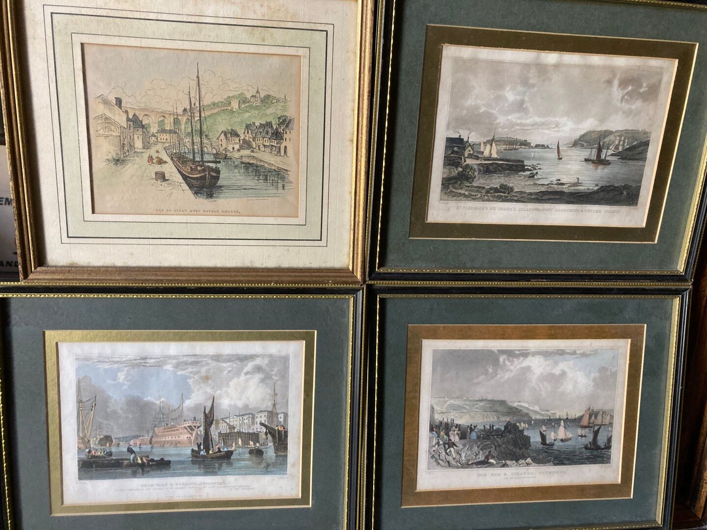 LOT DE GRAVURES ET REPRODUCTIONS Important lot of English and French engravings &hellip;