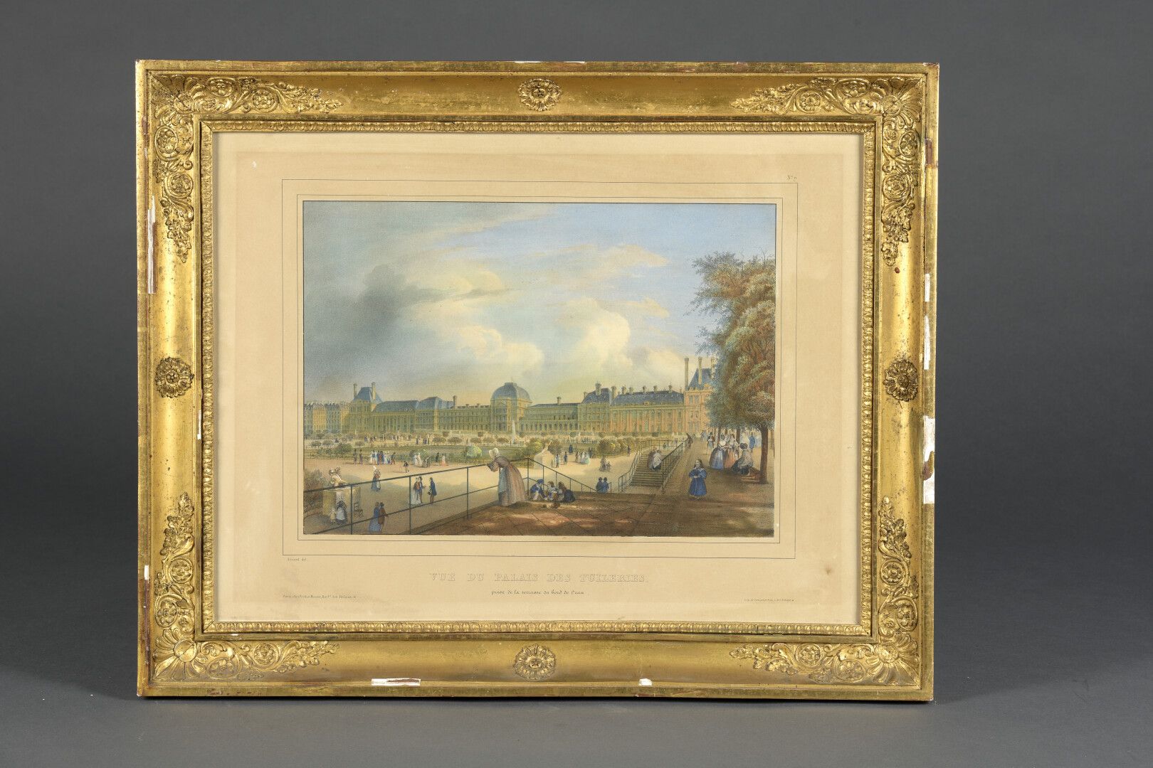 Null 根据Arnont的作品，由Bernard和Frey刻制

巴黎的风景

四幅彩色版画。

36 x 47 厘米