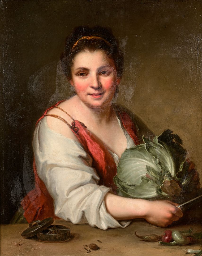 Null Jean-Baptiste SANTERRE (1651-1717)

The cabbage cutter

Canvas.

Old restor&hellip;