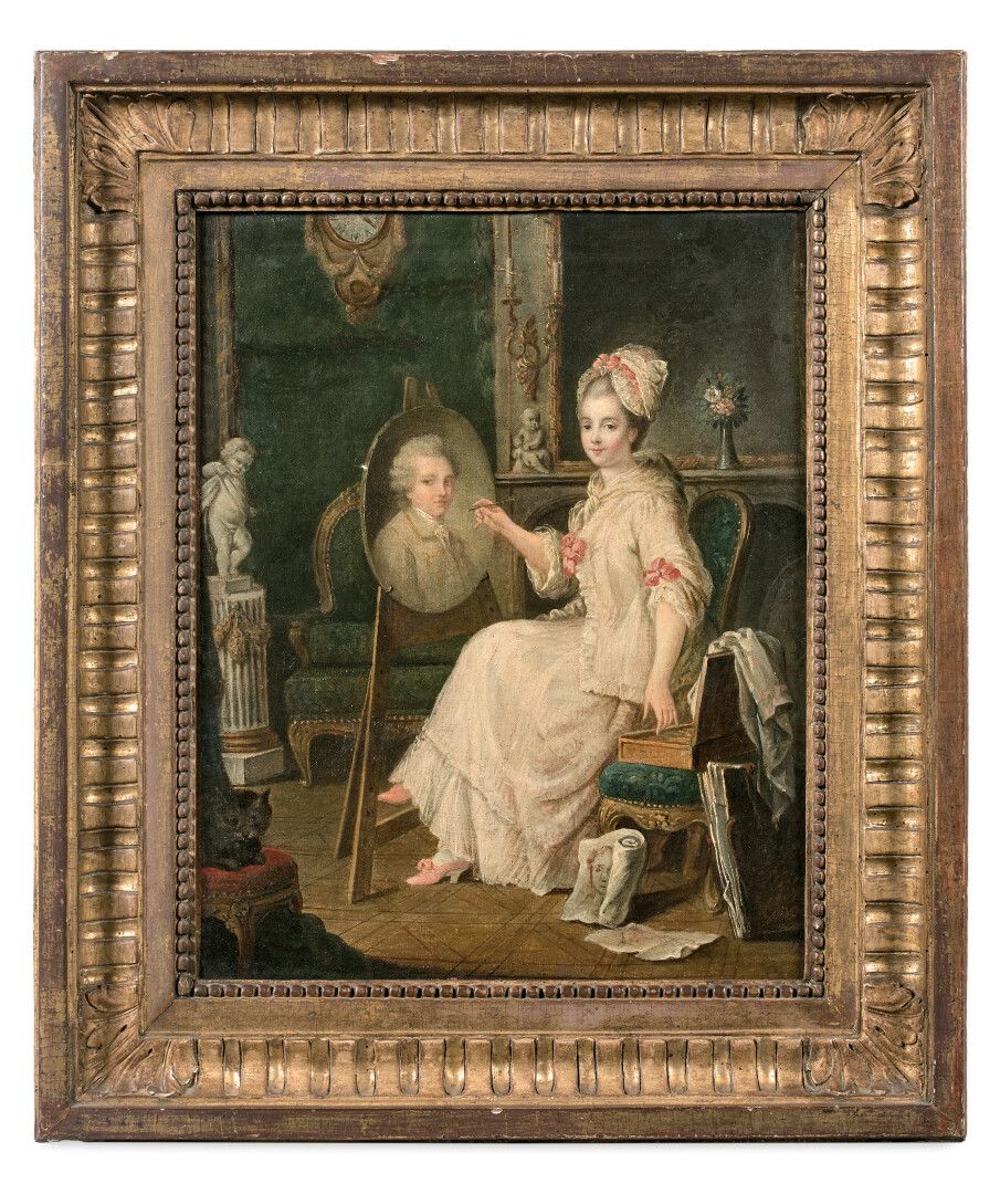 Null Attributed to Louis Lié PERRIN-SALBREUX (1753-1817)

Artist's self-portrait&hellip;