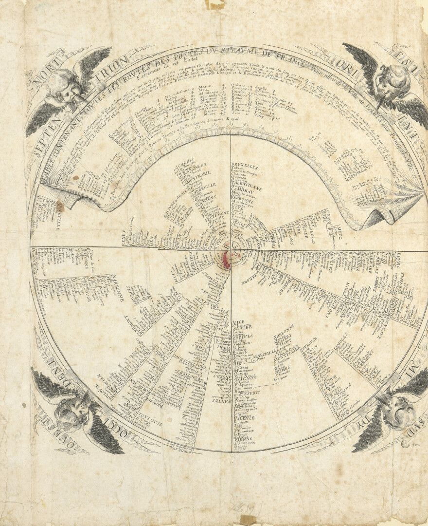 Null Carte des vents

Gravure encadrée du XVIIIe siècle

Taches et accidents

ép&hellip;