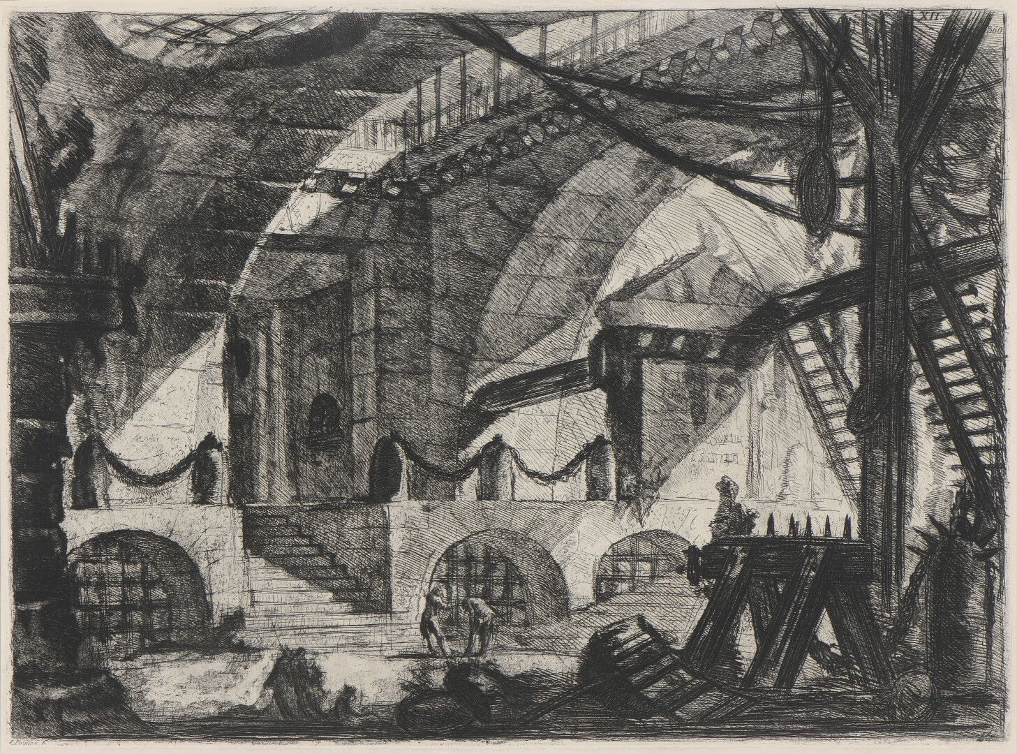 Null École française du XIXe siècle, d'après Piranèse

Prisons

Gravure.

43,5 x&hellip;