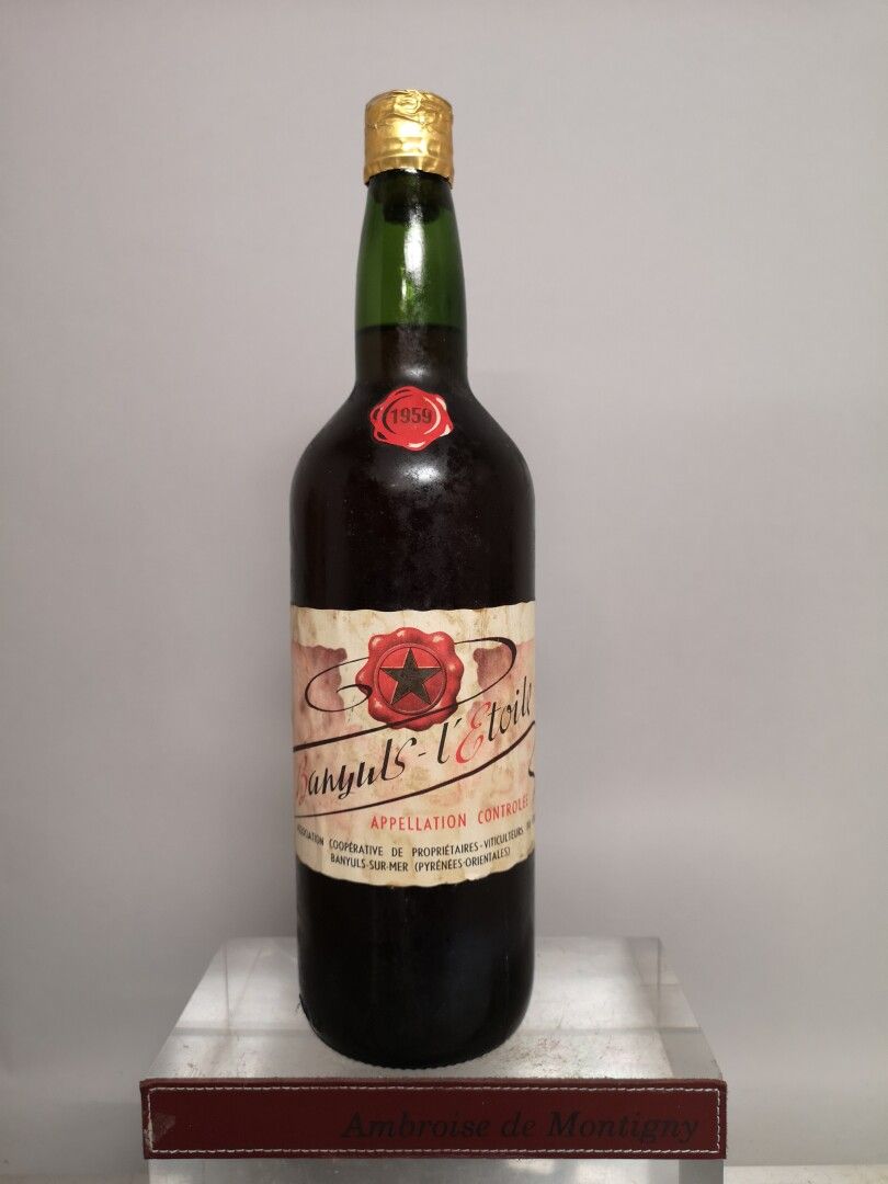 Null 1 bottiglia BANYULS L'ETOILE 1959 (capsula originale mancante) Ultima botti&hellip;