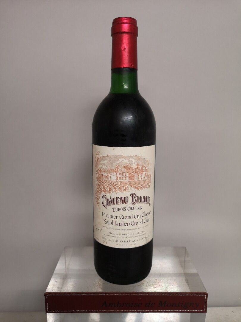 Null 1 botella Château BELAIR - Cru Classé de Saint Emilion 1994 Etiqueta ligera&hellip;