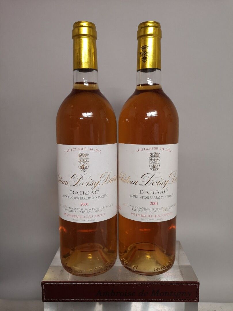 Null 2 Flaschen Château DOISY DAENE - 2. Cru CLassé de Barsac 2001