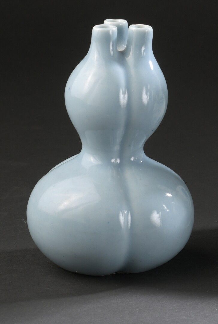 Null Vase double gourde trilobé en porcelaine bleu clair


Chine, fin du XIXe si&hellip;