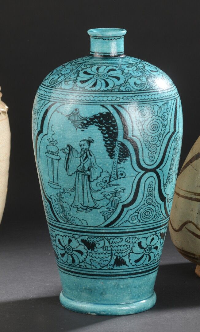 Null Vase Meiping en porcelaine turquoise


Chine


À décor de grues dans des ca&hellip;