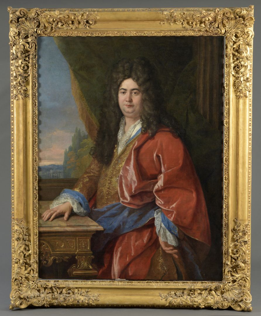 Null 归功于路易二世-布洛涅（1654-1733）。

让-路易斯-阿尔诺的肖像 国王的顾问和秘书，特别战争的财务总监

帆布。

旧的修复工作。

140&hellip;