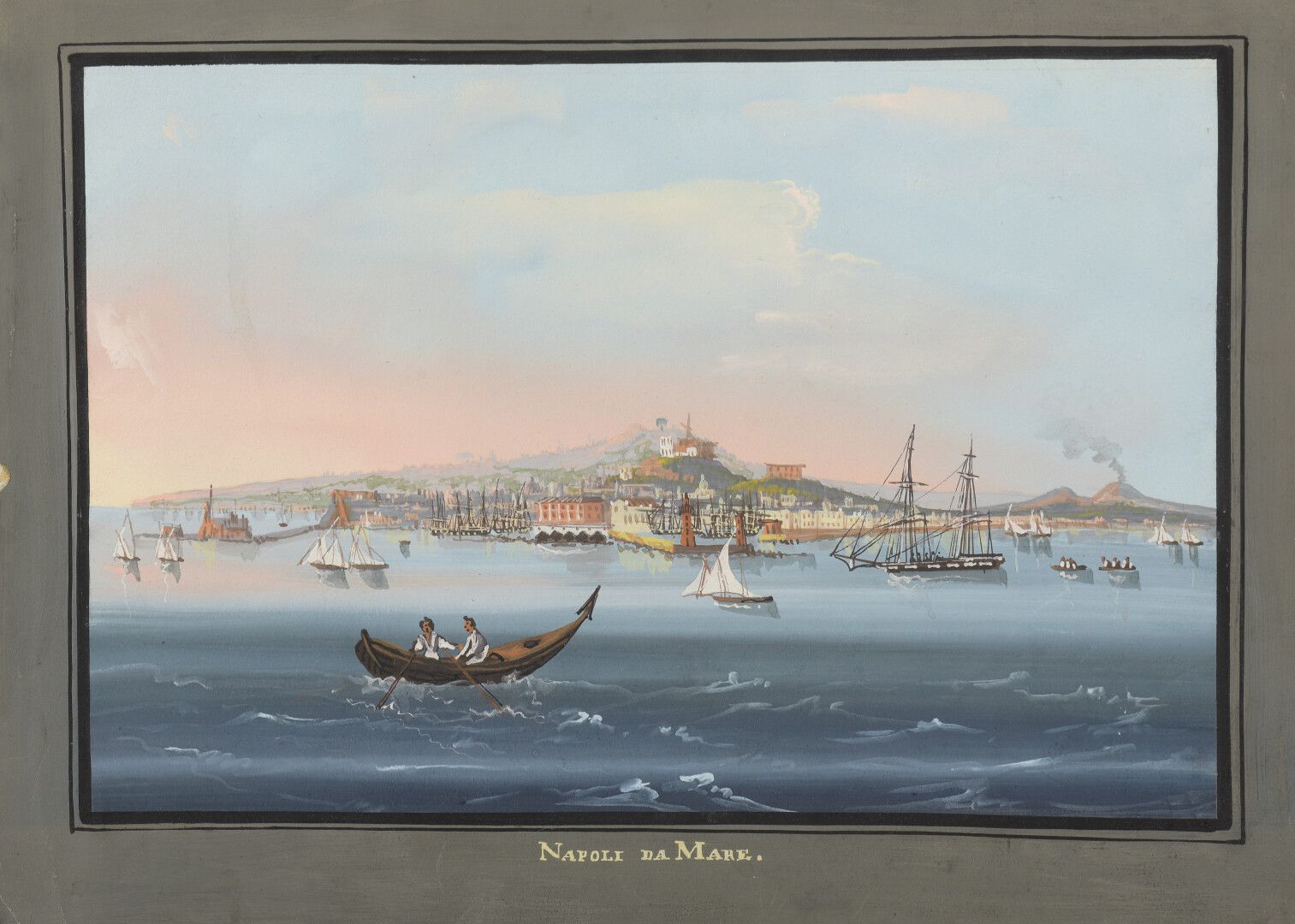 Null 纳波利坦学校

1859年的错误》（L'eruzione del 1859

海上那不勒斯（Napoli da mare

两幅水粉画。

题目是。
&hellip;