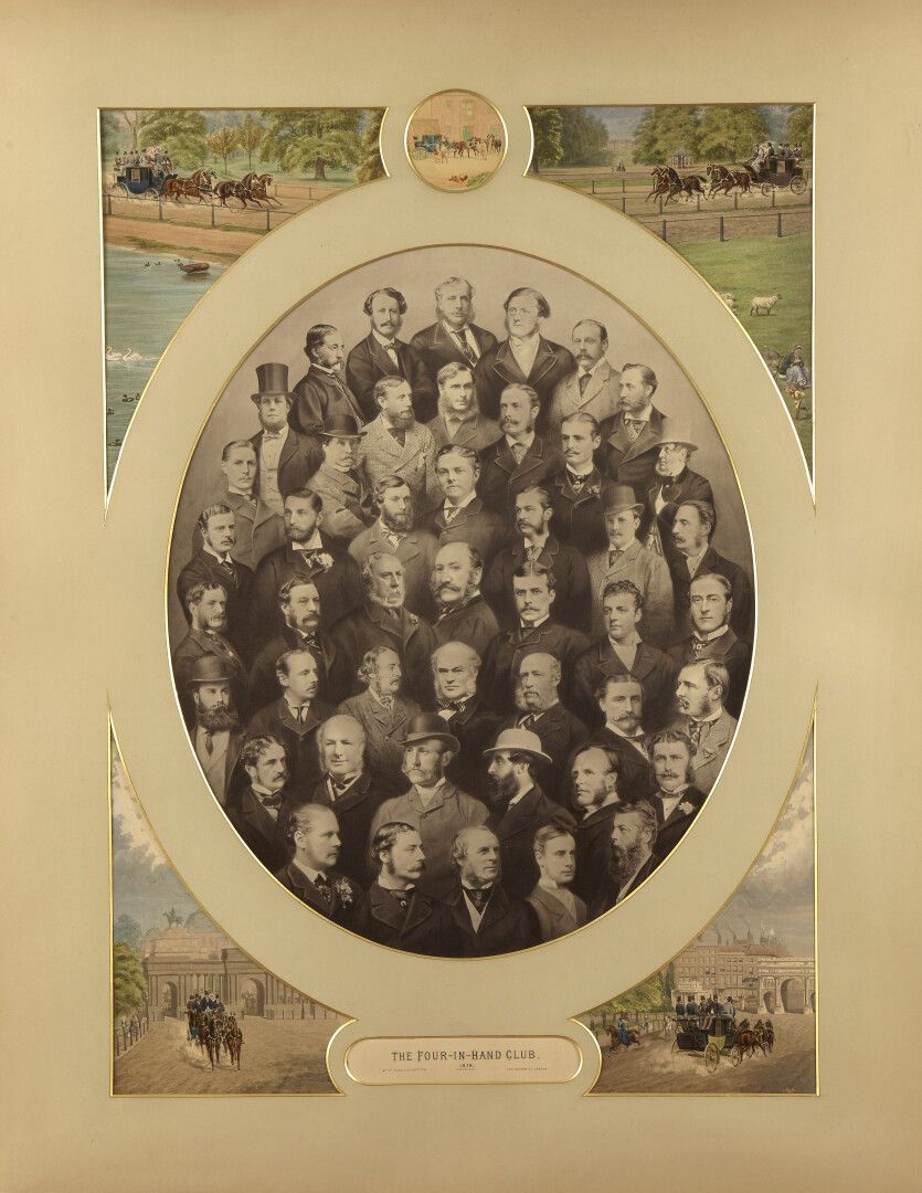 Null 英国学校，19世纪

四合院俱乐部，1878年

摄影版画。

94 x 73 cm

期间框架。