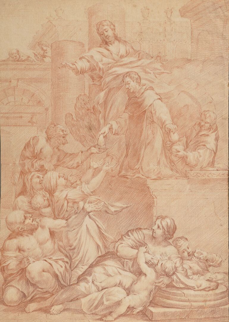 Null École ROMAINE du XVIIe siècle

Scène d'offrande avec le Christ en majesté

&hellip;