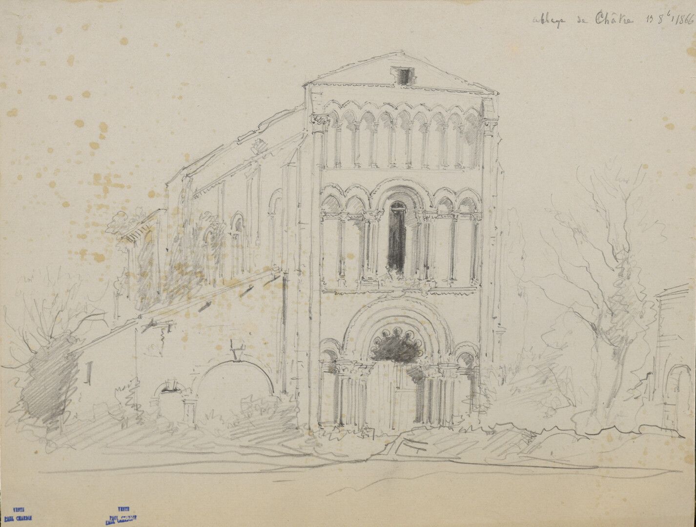 Null Paul CHARDIN (1833-1918)

Lot von acht Zeichnungen (Reise in die Charente).&hellip;