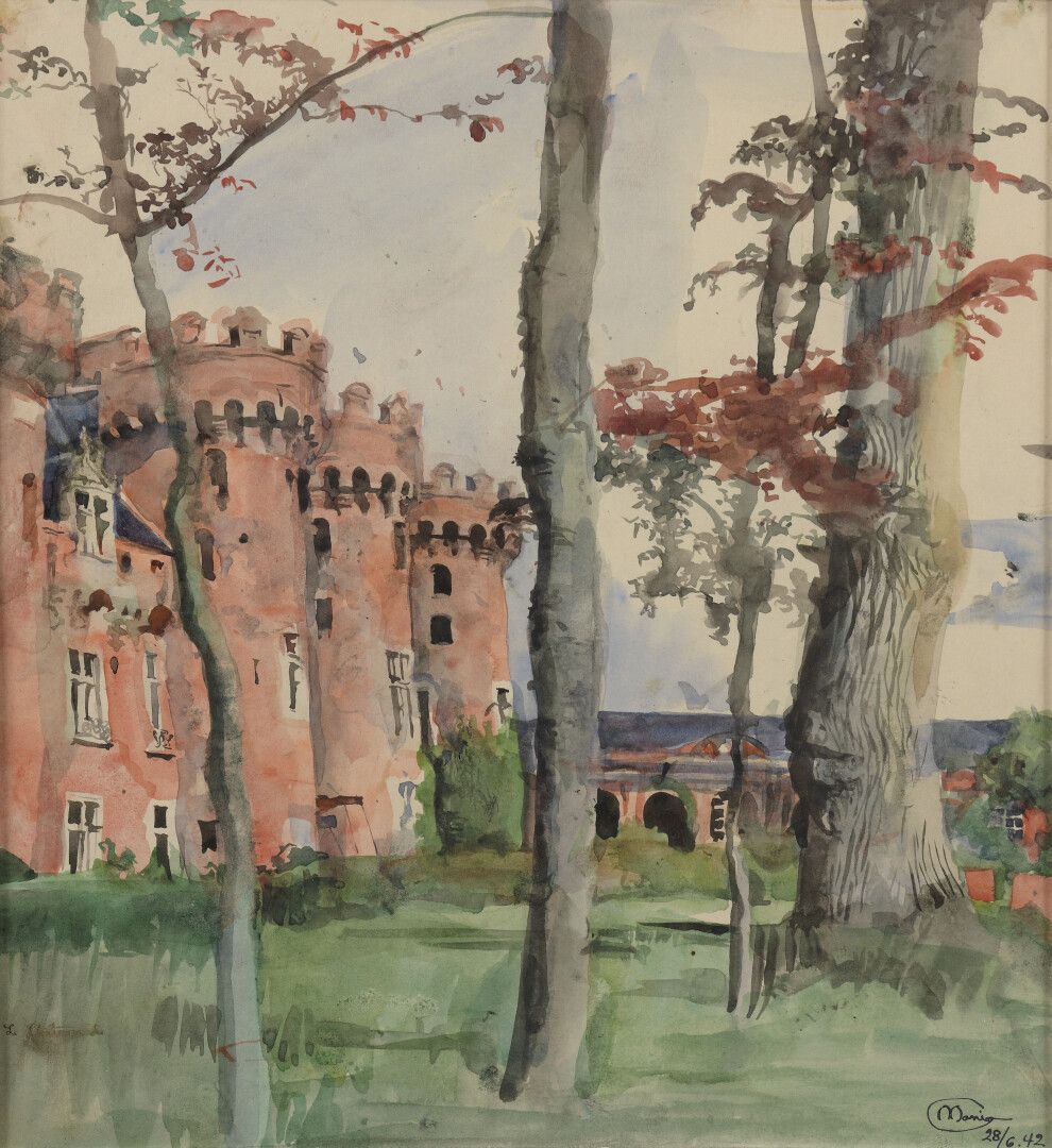 Null 
Monique JORGENSEN (1906-?)




Château de Sully à Villebon, 1950




Aquar&hellip;