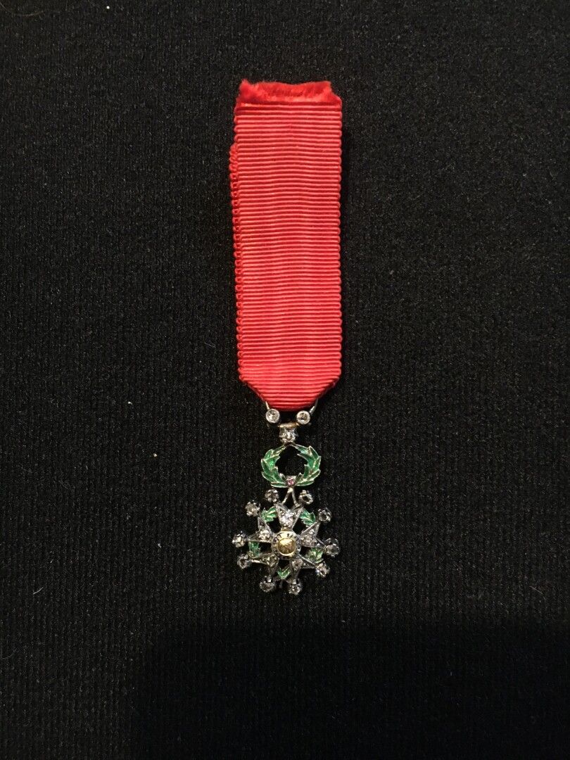 Null Ordre de la Légion d'Honneur, croix miniature de chevalier en or jaune et a&hellip;