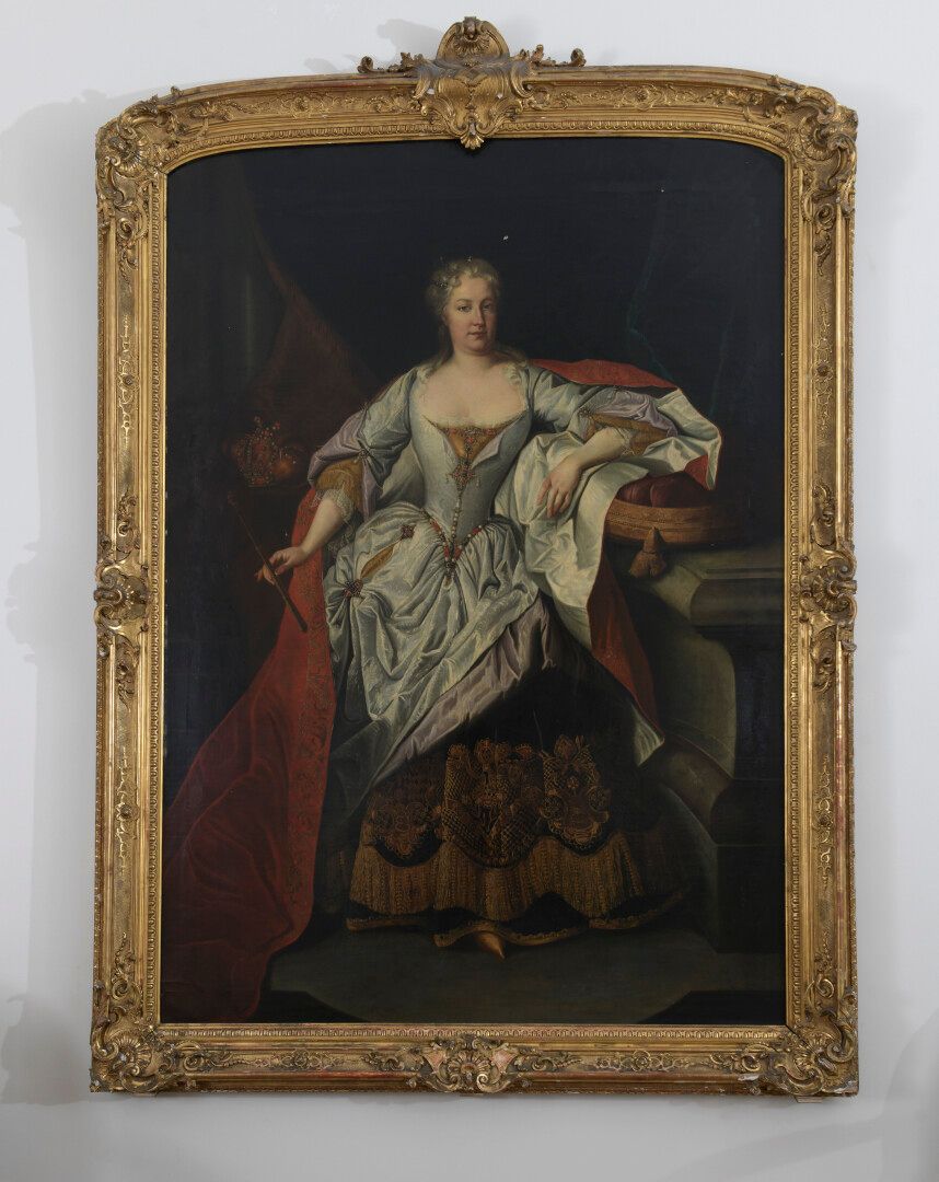 Null 18世纪奥地利学校，归功于Martin Van MYTENS

神圣罗马帝国皇后伊丽莎白-克里斯汀（1691-1750）的画像

帆布。右侧有卡勒-凡&hellip;