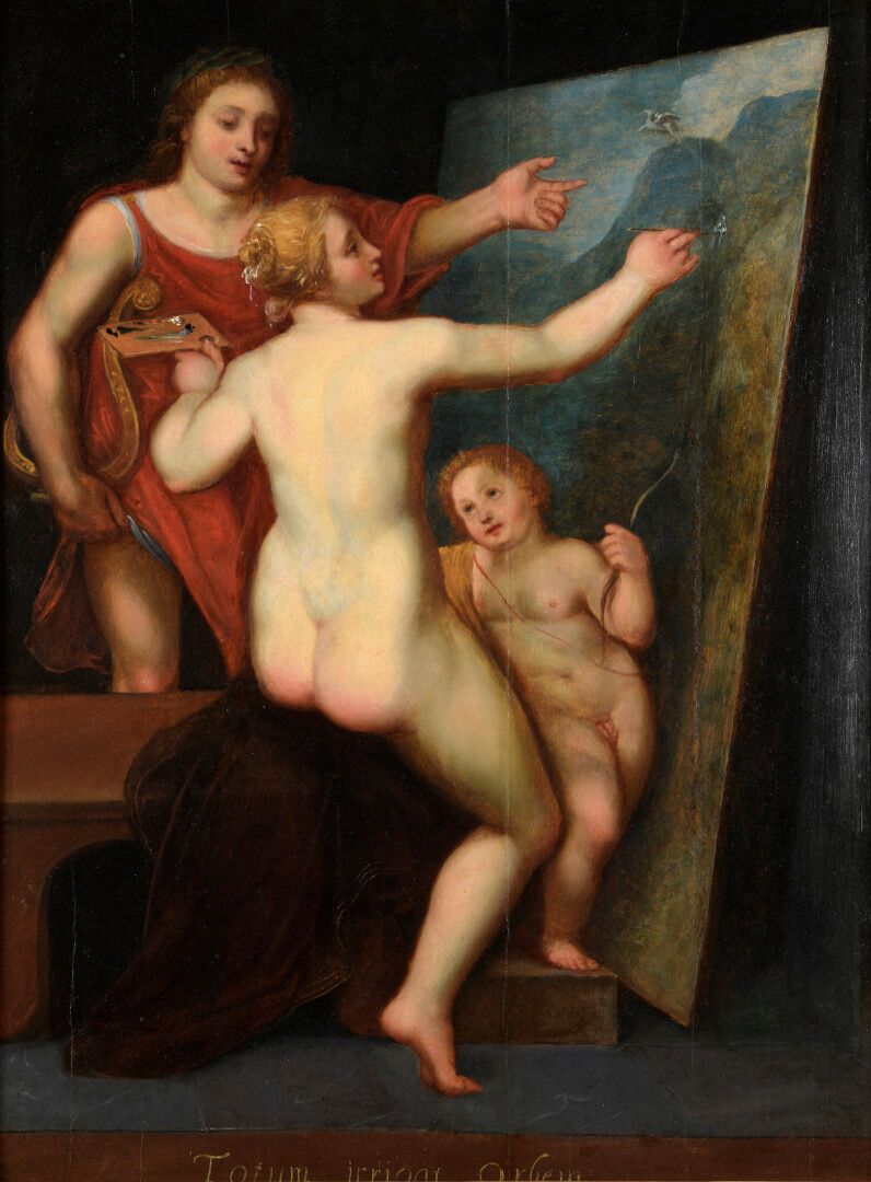 Null FLÄMISCHE SCHULE um 1600, Umfeld von Otto van VEEN.

Allegorie der Malerei &hellip;