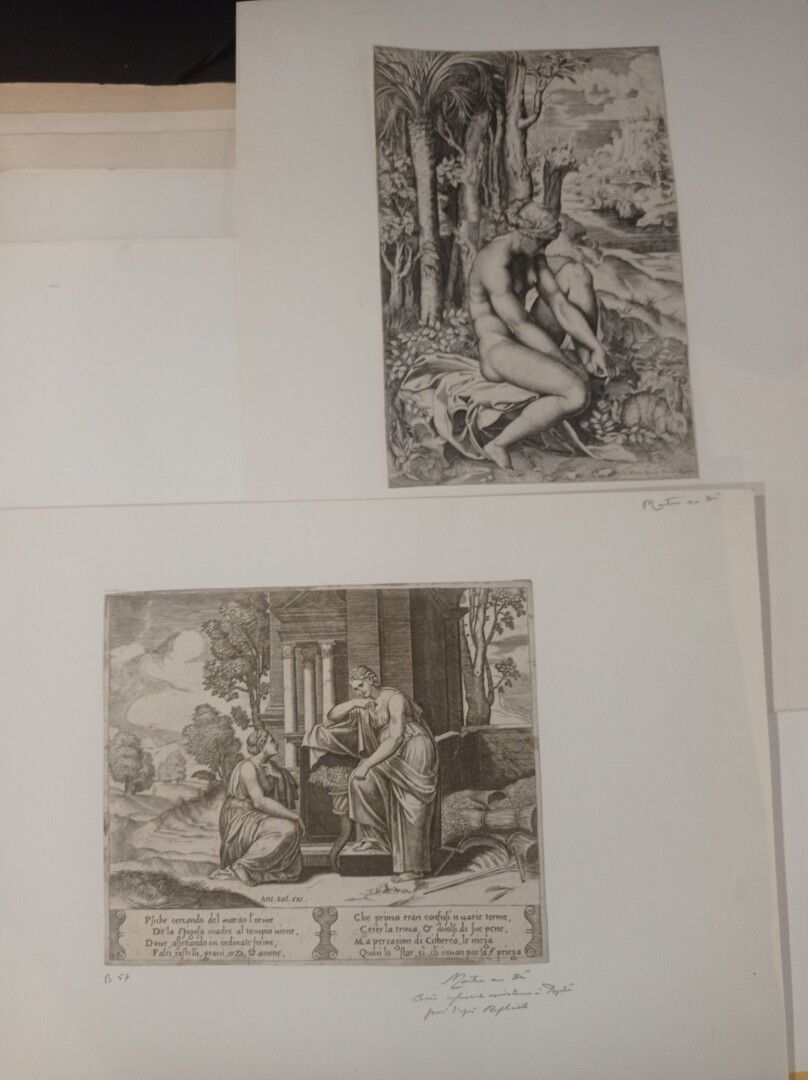 Null Marco da RAVENNA

受伤的维纳斯，拉斐尔之后的毛笔画，26.3 x 17.2厘米，按照方格线切割（Bartsch 321），精细的证明&hellip;