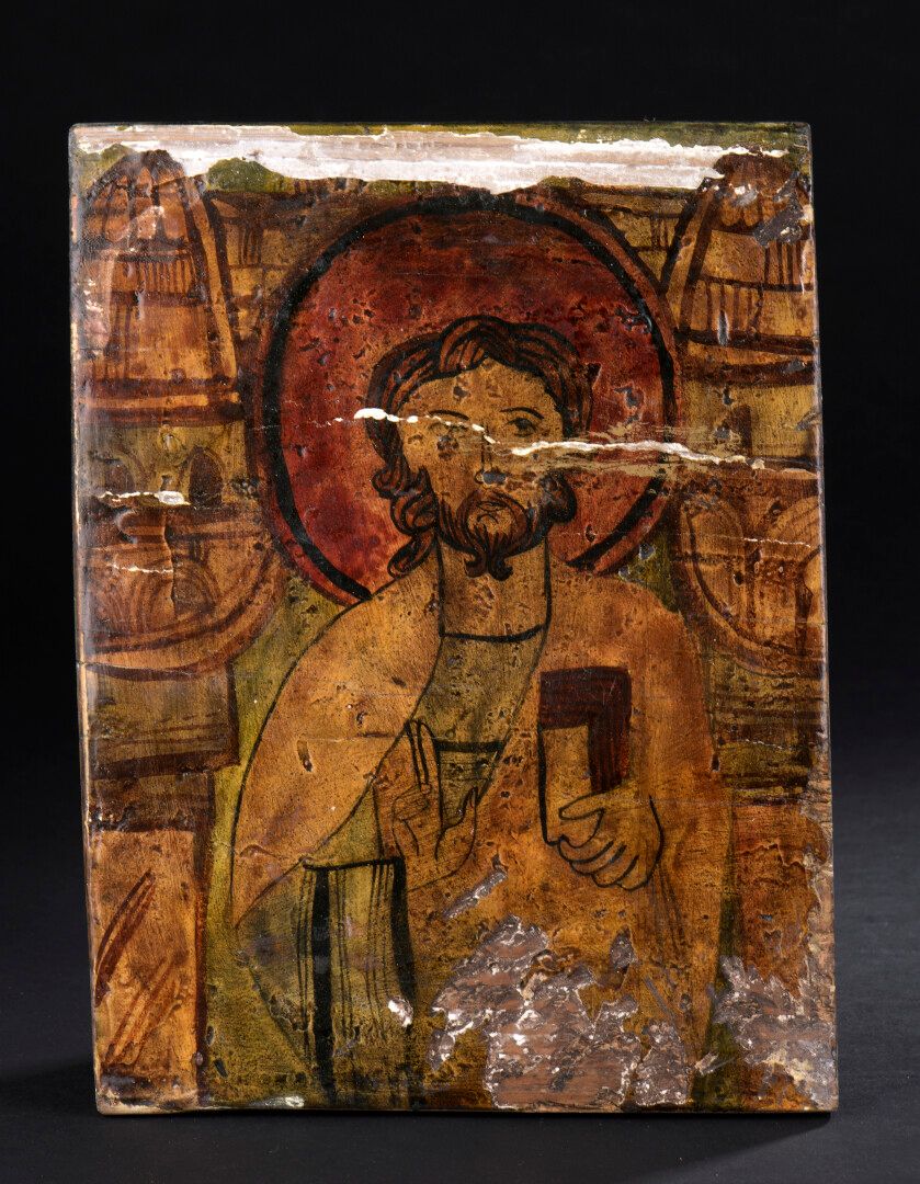 Null 外国作品，20世纪

耶稣基督的圣像

木板上的淡彩画。失踪。

H.27宽20.5厘米