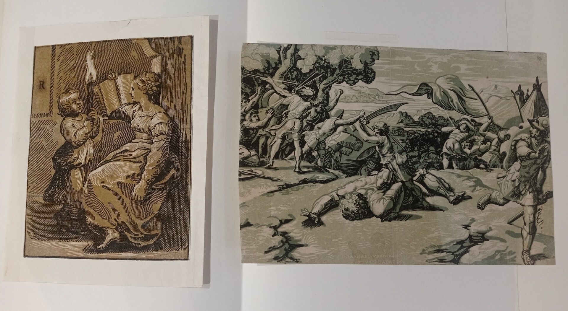 Null Ugo da CARPI

David schlägt Goliath den Kopf ab, um 1520, Holz nach Raffael&hellip;