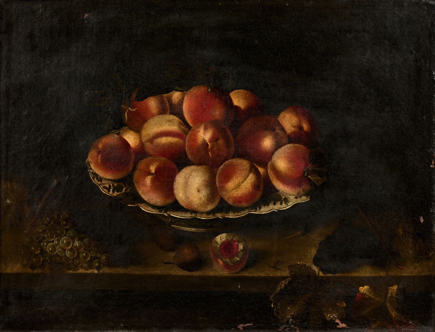 Null 17th century FRENCH school, entourage of Louise MOILLON

Basket of peaches &hellip;