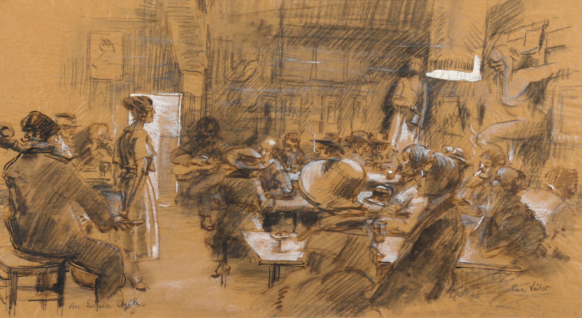 Null Eugène Véder (1876-1936)

Au Lapin Agile

Lavis d'aquarelle et encre de Chi&hellip;