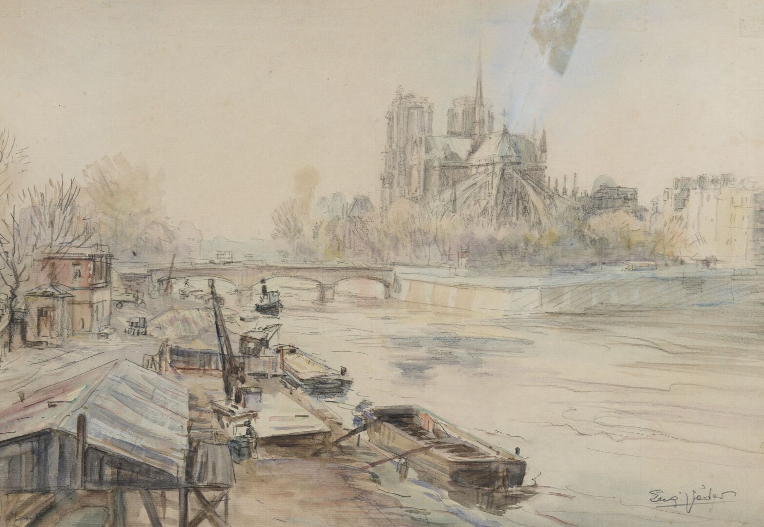 Null Eugène Véder (1876-1936)

Pont de l'Archevêché - Notre Dame

Aquarell lavie&hellip;