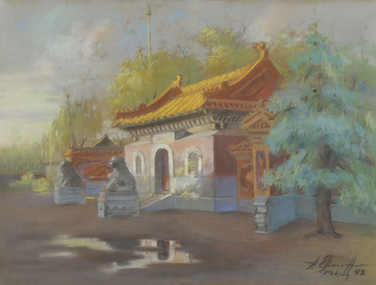 Null Anatolii Aleksandr EFIMOV (1897-1981)

Templo budista

Carbón y pastel

Fir&hellip;