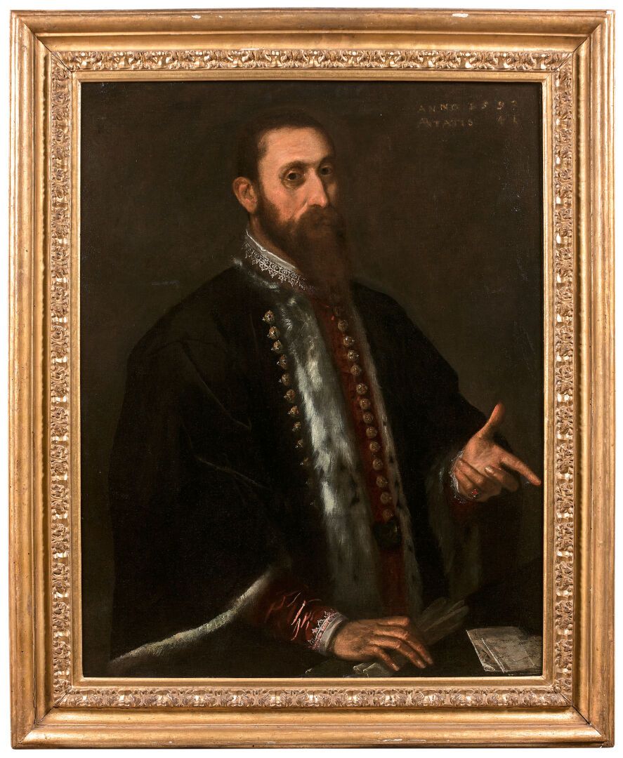 Null Hans Van AACHEN (1552-1615) zugeschrieben.

Porträt eines Mannes

Leinwand.&hellip;