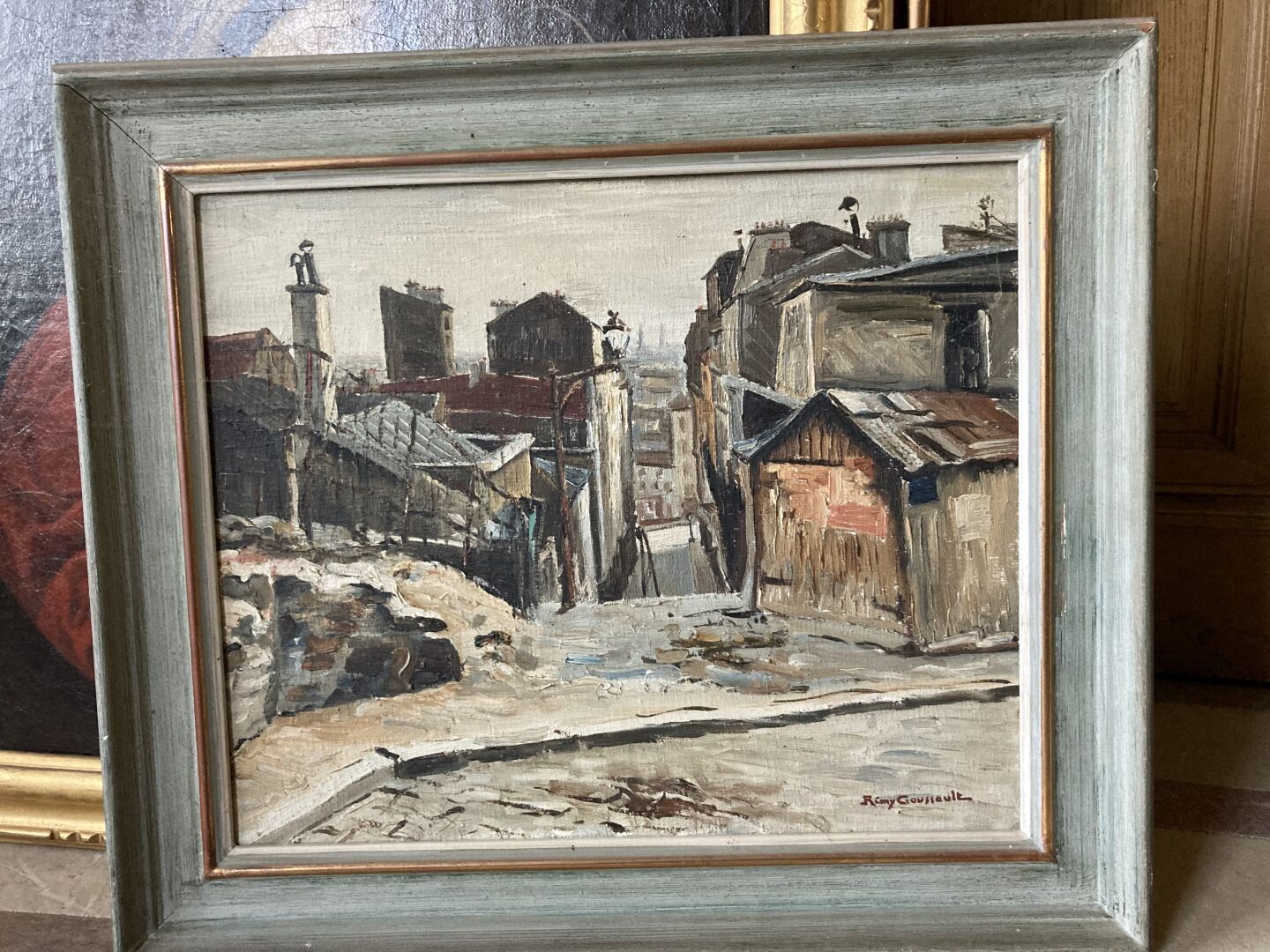 Null Rémy GOUSSAULT ? 

Faubourg de Montmartre. 

Canvas signed lower right. 

4&hellip;