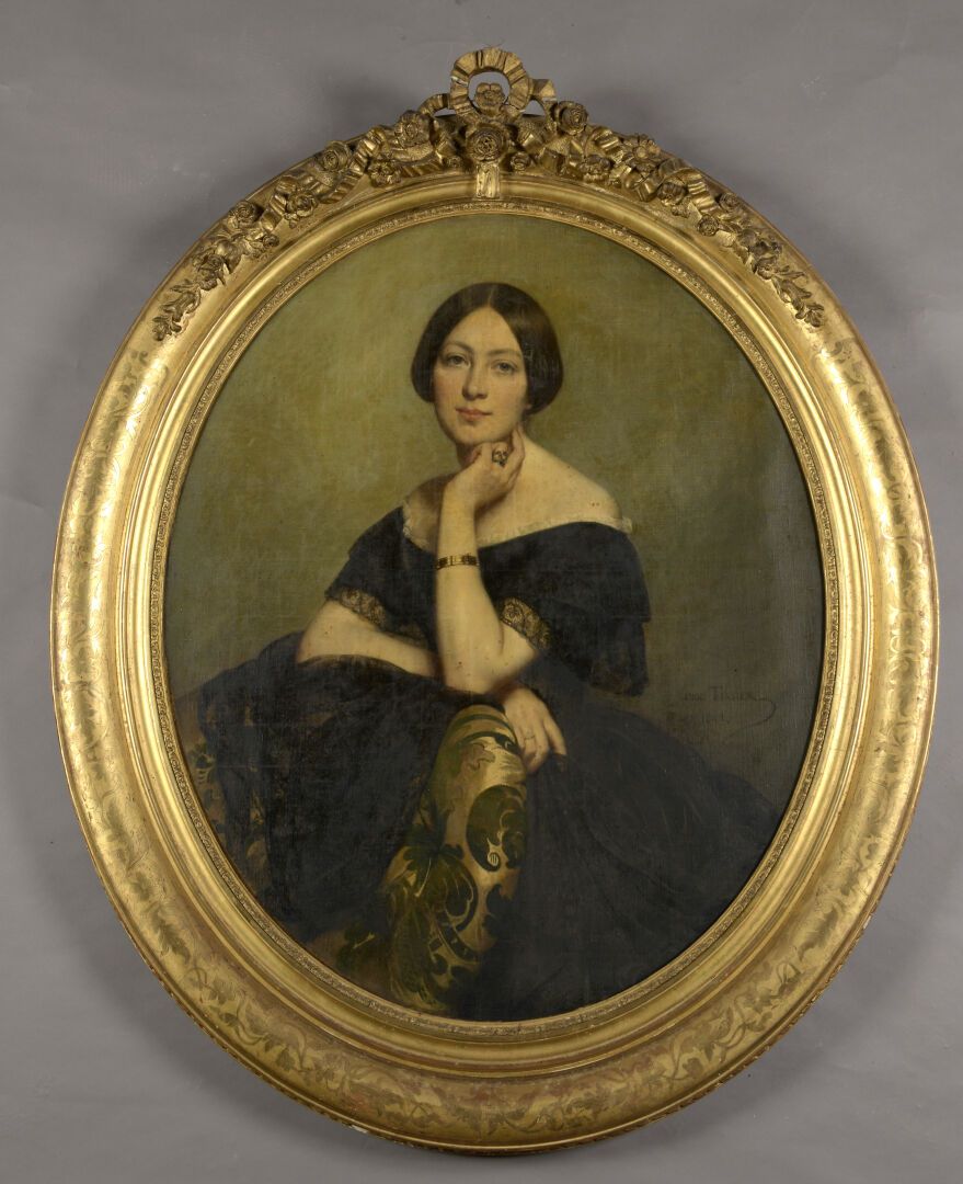 Ange TISSIER (Paris, 1814 - Nice, 1876) 安吉-蒂谢尔（1814年，巴黎-1876年，尼斯）。

安托瓦内特-库尔塞勒的肖&hellip;