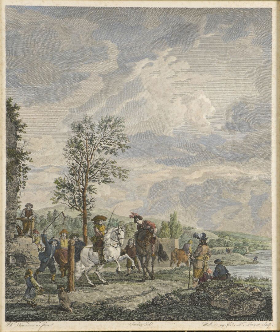 D'après Philips WOUVERMANS, gravé par LAURENT et Georges MALBESTE (1754-1843). A&hellip;