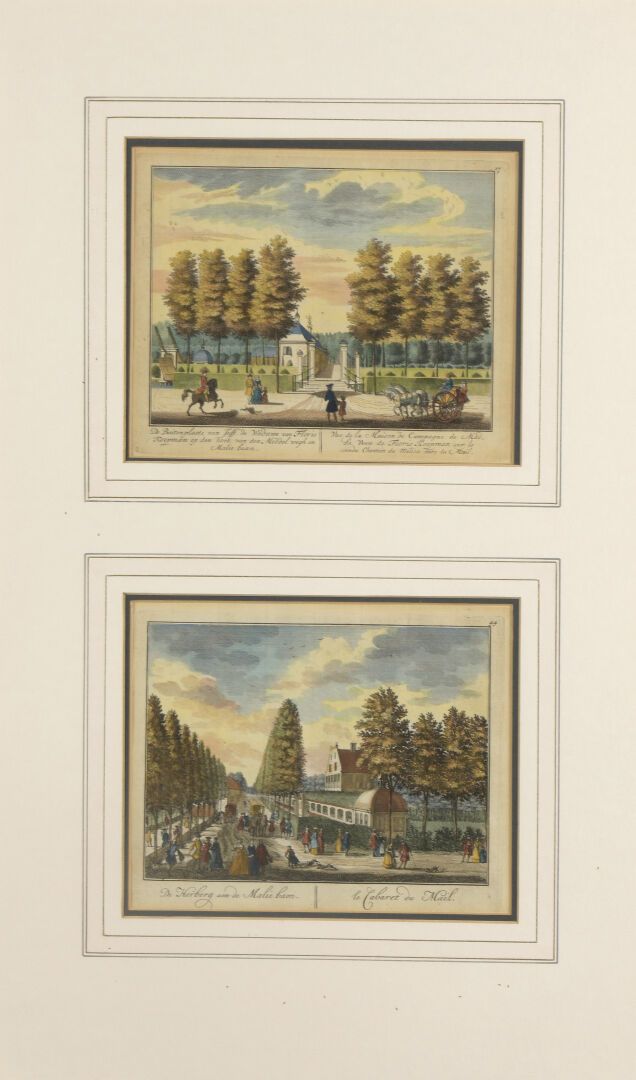 École ALLEMANDE du XVIIIe siècle. 18世纪的德国学校。

商场上的歌舞厅；弗洛里斯-库格曼的拉维夫人的乡村别墅景观；蒙斯的佐罗&hellip;