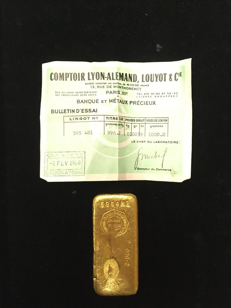 Null 1 gold bar (996,2) n° 595481

With its certificate



Specific fee of 8 % b&hellip;