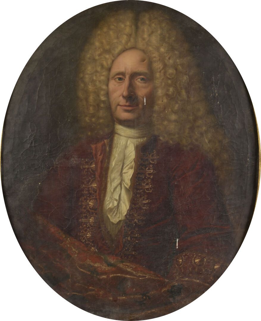 Null École FRANCAISE vers 1720
Portrait d'homme en perruque
Portrait de dame ten&hellip;