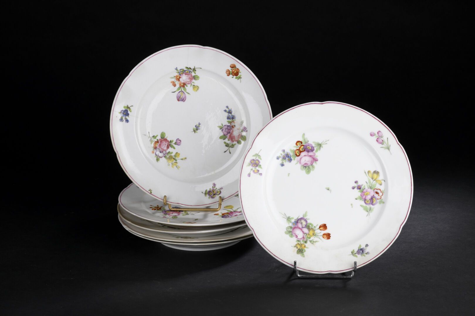 Null PARIS AND BOISSETTES, 18th century
Forty plates and one soup plate with a c&hellip;