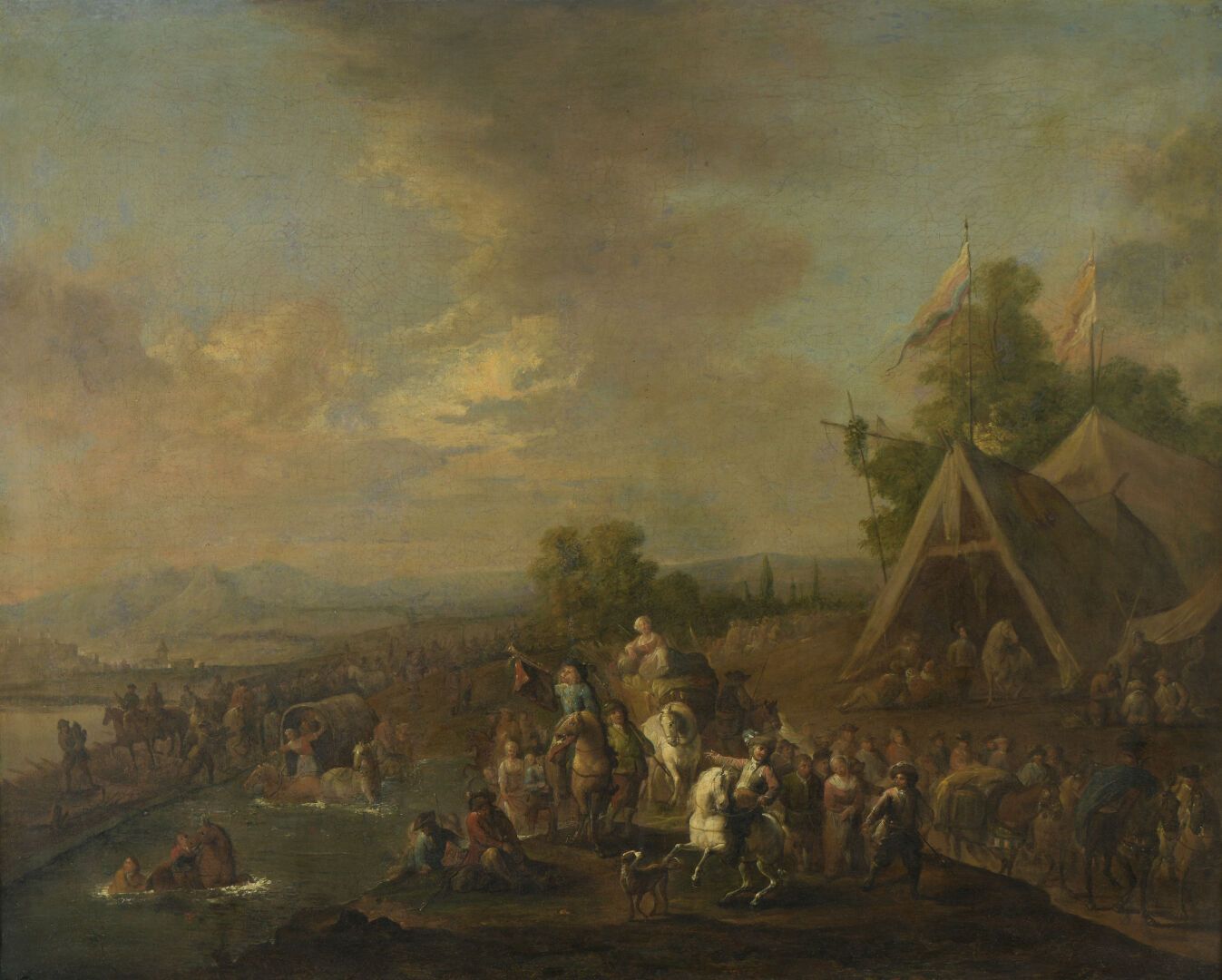 Null Attribué à Josef van BREDAEL (1688-1739)
Le départ du convoi
Toile.
65,5 x &hellip;