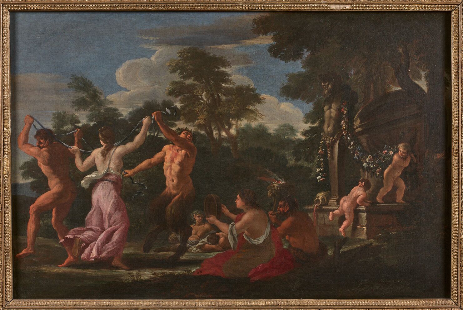 Null Filippo LAURI (Rome 1623-1694)
Bacchanale avec danse
Toile.
45,7 x 66 cm
Pr&hellip;