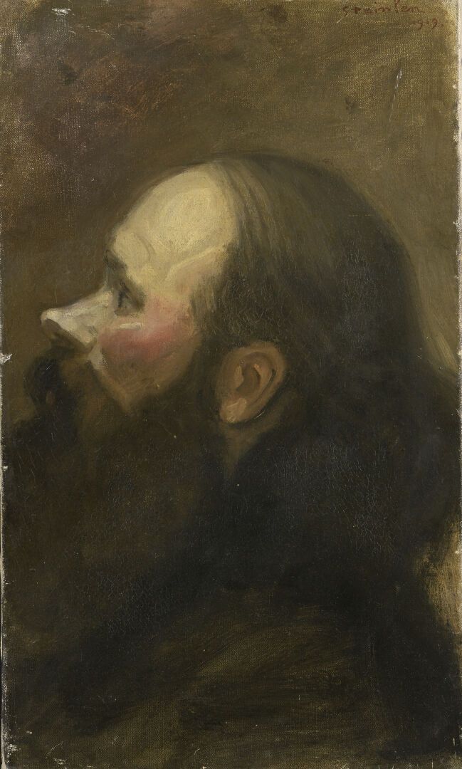 Null Théophile Alexandre STEINLEN (1859-1923)
Tête d'homme de profil, 1919
Huile&hellip;