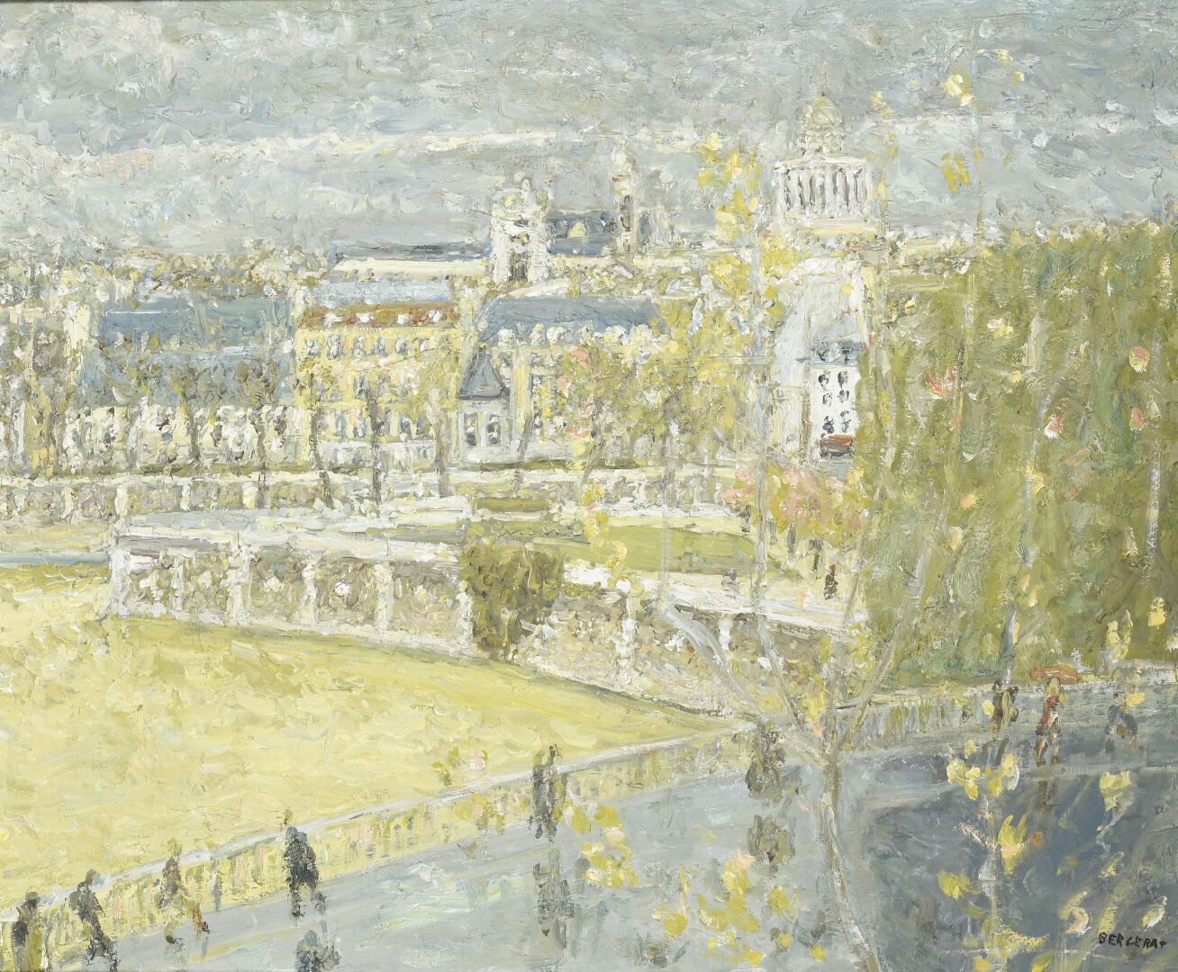 Null Philippe BERGERAT (1926)
Vue des quais de Paris
Huile sur toile.
Signée en &hellip;