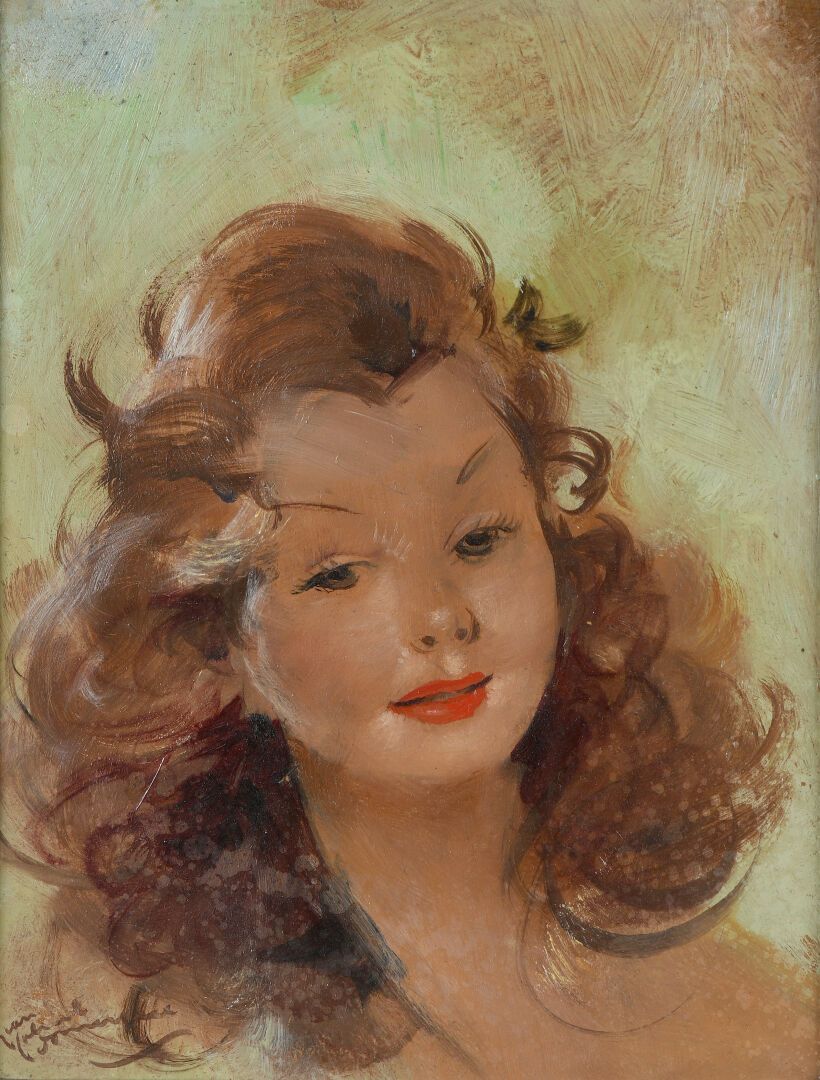 Null Jean-Gabriel DOMERGUE (1889-1962)
Portrait de Nadine
Huile sur isorel.
Sign&hellip;