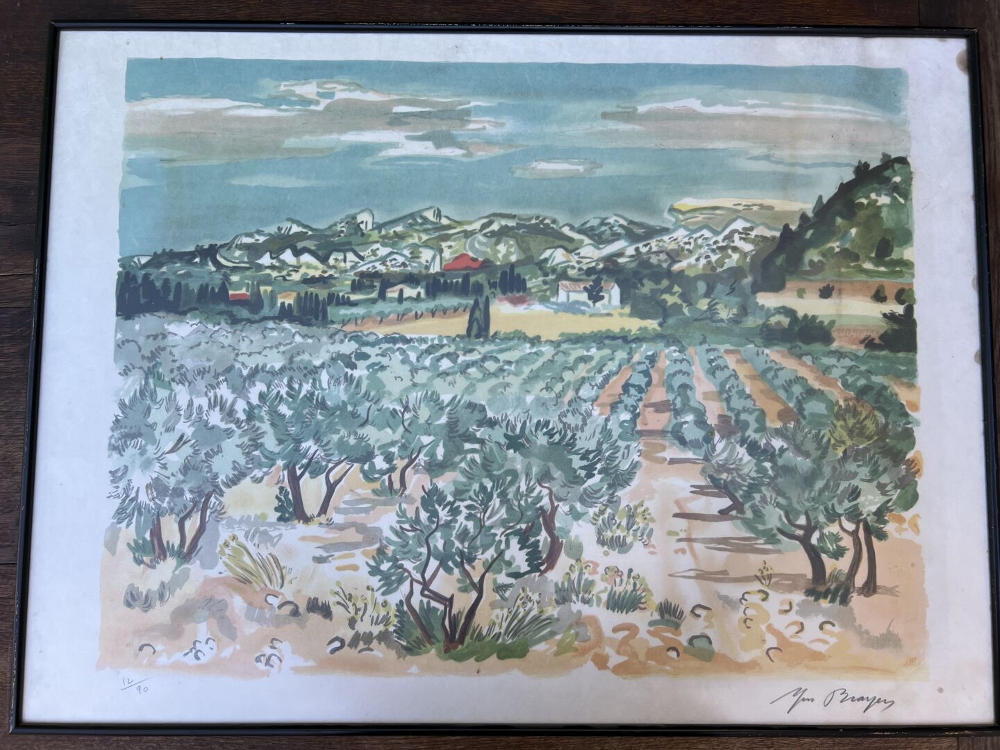 Null Yves Brayer (1907-1990)
Spring view
Lithograph on Japan paper. 
56 x 75 cm